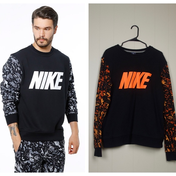 Nike Other - 💥RARE💥Nike Camo Black Crewneck Sweatshirt